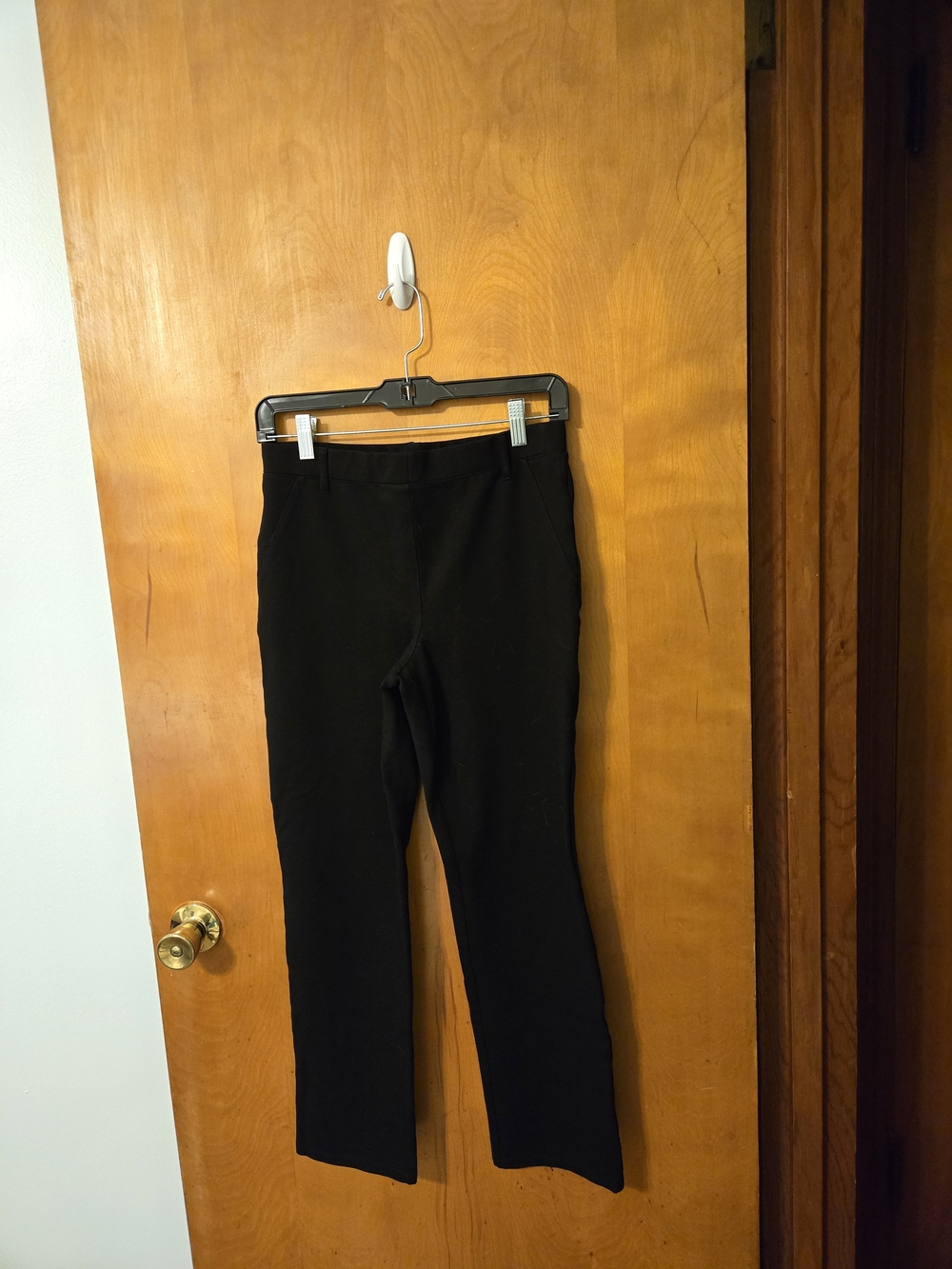 Quince Ultra Stretch Ponte Black Pants Size M